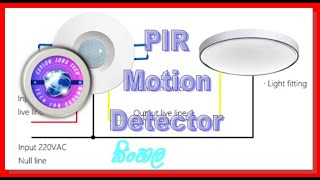 PIR sensor V 2481motion detector [upl. by Quarta559]