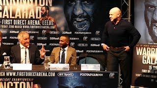 COME DOWN Dominic Ingle offers critic out at Warrington vs Frampton presser [upl. by Aysahc]