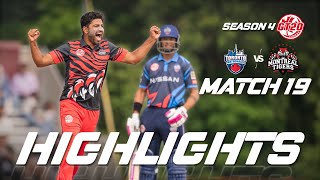 GT20 Canada Season 4  Match  19  Toronto Nationals vs Montreal Tigers  Highlights [upl. by Othilie]