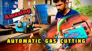 Automatic Gas cutting pug cuter machine 🔥🔥🔥How to cut with a machine [upl. by Ellehcram]