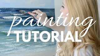 PAINTING TUTORIAL with Acrylic for Beginners  Katie Jobling Art [upl. by Tteirrah]