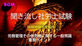 【社労士試験】聞き流し労働一般 重要ポイント [upl. by Rosanne184]