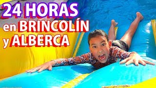 24 HORAS en BRINCOLÍN INFLABLE y ALBERCA  TV Ana Emilia [upl. by Yehudit]