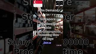 Jobs opening in Singapore  Hindi Storekeeping 2024  singaporejobsforindians hindijobvacancy [upl. by Ahsyekal778]