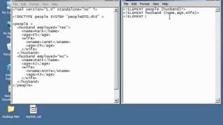 XML Tutorial 27 Creating A DTD Schema [upl. by Jarret463]