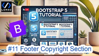 11 Bootstrap5  Footer Copyright Section [upl. by Enwahs522]