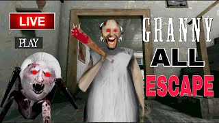 GRANNY LIVE GAMEPLAY  BHOOT WALA GAME  GRANNY DOOR ESCAPE granny granny3 granny2 [upl. by Bunns132]