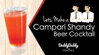 Campari Shandy Beer Cocktail Recipe by BuddyBuddy Cocktails [upl. by Chilson]