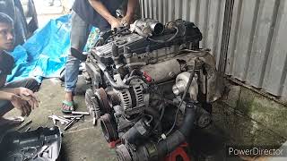 Nissan ZD30 engine Japan surplus parts out [upl. by Ennalorac]