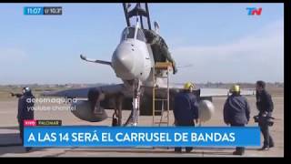 Aviones A4AR Fightinghawk depegan desde El Palomar rumbo al desfile aéreo [upl. by Rourke]