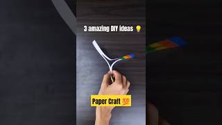 Paper Craft 🤯 3 Amazing DIY idea 💡 shorts diy diycrafts craft craftideas papercraft [upl. by Howey568]