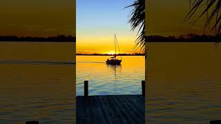 Video Postcard Sailboat at Sunset [upl. by Ennairda682]