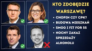 Debata Biejat Wipler Bocheński Trzaskowski Kto będzie prezydentem Warszawy [upl. by Urquhart]