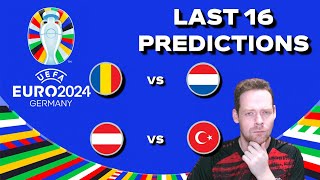 Euro 2024 Last 16 Predictions Romania vs Netherlands amp Austria vs Turkey ROUNED AUSTUR [upl. by Bendix]