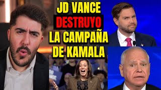 JD Vance BARRIO EL PISO con Tim Walz y Kamala esta HISTERICA [upl. by Rey213]