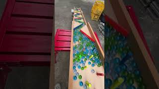 Marble run concrete and wooden course 4 ASMR [upl. by Aicele]