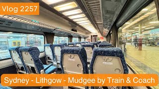 Sydney Trains Vlog 2257 Sydney  Lithgow  Mudgee by Train amp Coach [upl. by Nilra]