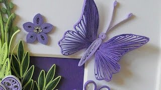 Butterfly Quilling Tutorial [upl. by Enelyad]