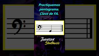 Practica pentagramalecturamusical clavedefa [upl. by Lletnahs]