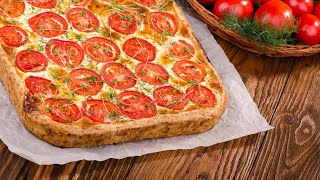 Recette  Tarte à la tomate mozzarella et lardons fait maison [upl. by Hospers]