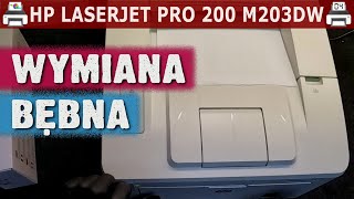 HP LASERJET PRO 200 M203DW 🖨️ Wymiana bębna [upl. by Claudell963]