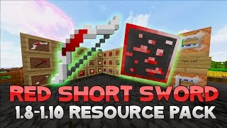 AciDic BliTzz RED SHORT SWORD Texture Pack 1819110 Resource Pack [upl. by Angelina]