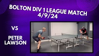 Neil Myatt vs Peter Lawson  Bolton Div 1 League Match  4924 [upl. by Drofla]