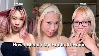 How I Bleach My Roots AT HOME [upl. by Aehsa]