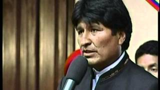 Presidente de Bolivia Evo Morales ofrece discurso en el sepelio del Presidente Hugo Chávez [upl. by Yllim]