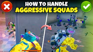 HOW TO HANDLE AGGRESSIVE SQUADS IN BGMI🔥1v4 CLUTCH TIPS amp TRICKS  Mew2 [upl. by Ellerred]