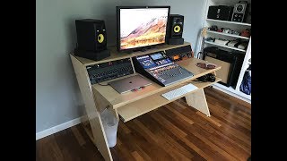 DIY Output Platform Desk w angled racks [upl. by Oesile]