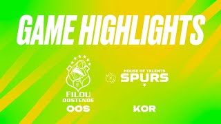 Filou Oostende vs House of Talents Kortrijk Spurs  Game Highlights [upl. by Aim]