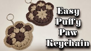 You NEED These Super CUTE And EASY Crochet Paw Keychain [upl. by Lenwood298]