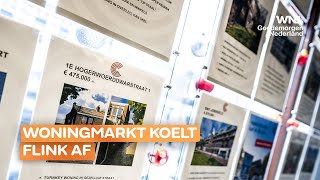 Woningmarkt koelt af aantal hypotheekaanvragen bijna gehalveerd [upl. by Mandy677]