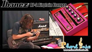 Review Ibanez AF2 Paul Gilbert Signature Airplane Flanger [upl. by Notgnihsaw]