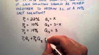 How to Solve a Mixture Problem  Intermediate Algebra  Lesson 42 [upl. by Niko]