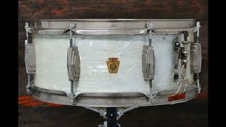 Ludwig 55x14quot Super Classic Snare Drum  1960s White Marine Pearl [upl. by Nylaf]