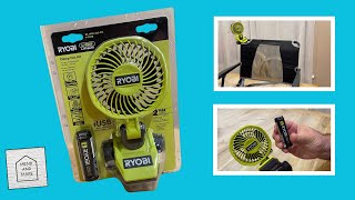 Ryobi USB Lithium Clamp Fan Kit [upl. by Nosauq]