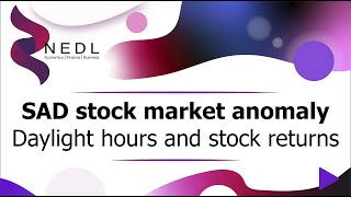 SAD stock market anomaly explained Seasonal affective disorder and stock returns Excel [upl. by Ayr]