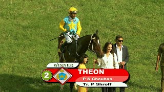 Theon with P S Chouhan up wins The Golconda St Leger Gr 2 2022 [upl. by Yadroc171]