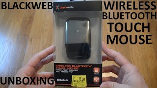 Unboxing Blackweb Wireless Bluetooth Touch Mouse With Laser Pointer And Presenter [upl. by Refannej]