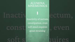 ALUMINA  Homoeopathy Mnemonics [upl. by Nitsuj]