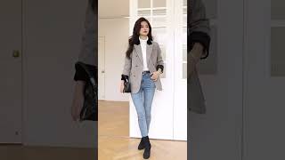 Autumn Winter Womens Thick Blazer Jackets Female womensclothing winterclothes shorts blazer [upl. by Erasme464]