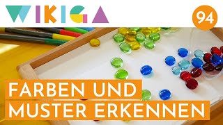 FARBEN UND MUSTER ERKENNEN  WIKIGA  Wie im Kindergarten [upl. by Carole]