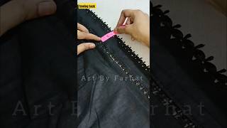 Sewing Hack For Cotton Lace Lover  Sleeves And Trousers Design Pattern shorts [upl. by Bernardo]