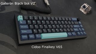 Cidoo Finalkey V65 Sound Test With Gateron Black Ink V2 Switches [upl. by Ylim412]