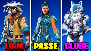 TODAS AS NOVAS SKINS DA NOVA ATUALIZAÇÃO DO FORTNITE SKIN DO PASSE VAZAMENTOS E MAIS v2830 [upl. by Honorine]