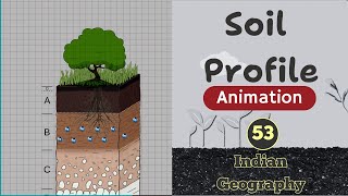 Soil Profile and Soil Horizons Animation  Indian Geography L 53  by Ravi Yadav Sir [upl. by Yralam166]