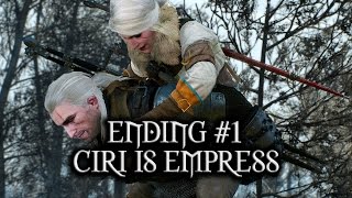 The Witcher 3 Wild Hunt  Ending 1  Ciri is Empress [upl. by Loreen]