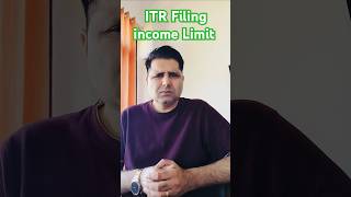 ITR Filing income based limit II itr itrfiling [upl. by Akere]